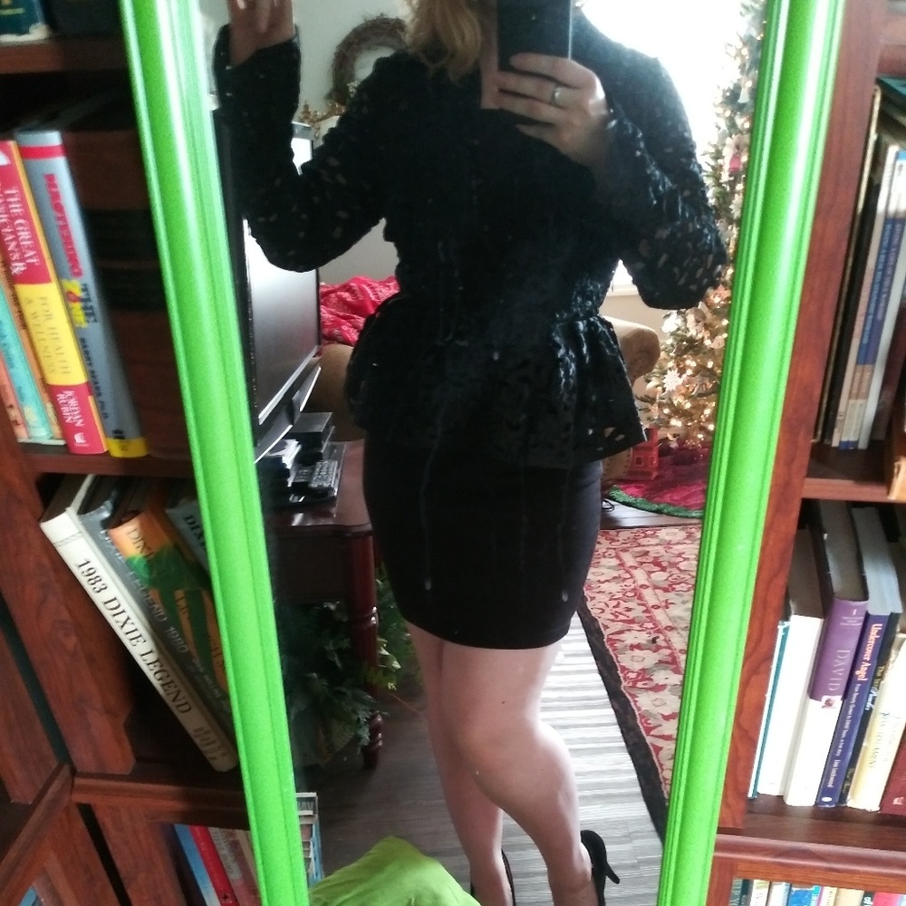 Black mesh vintage jacket - Picture 2 of 3